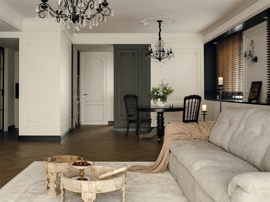 西安龙湖景粼天旭 166㎡丨中国西安丨几何空间设计-12