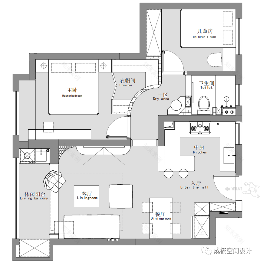 奶油色调的中古法式浪漫之家丨中国上海丨成筱设计-58