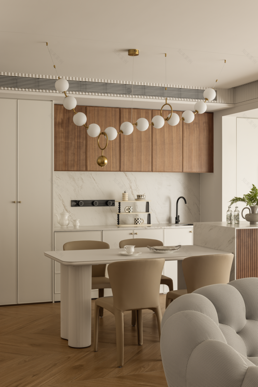 170㎡现代法式大平层,与木为邻,四季自然流淌 | 飞墨设计-41