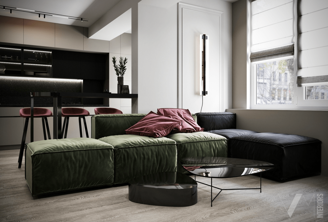 复古色调公寓设计丨意大利室内设计师 Valeria Mahu-8