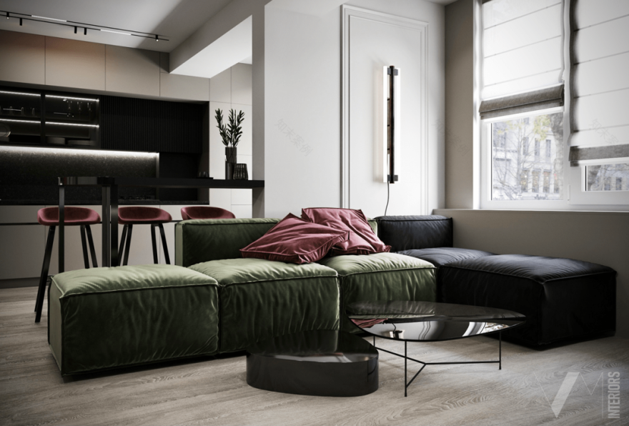 复古色调公寓设计丨意大利室内设计师 Valeria Mahu-8