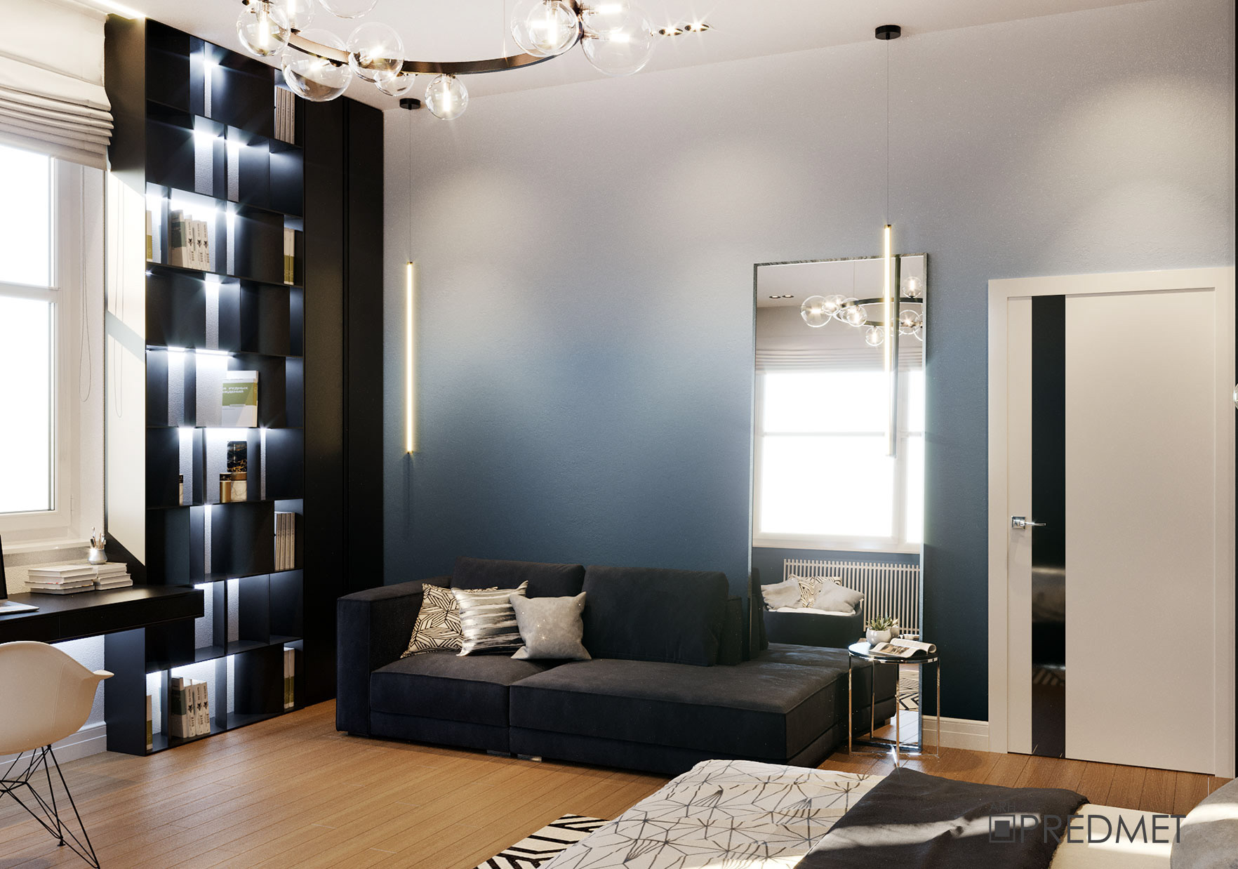 私人住宅二楼设计丨白俄罗斯明斯克-4