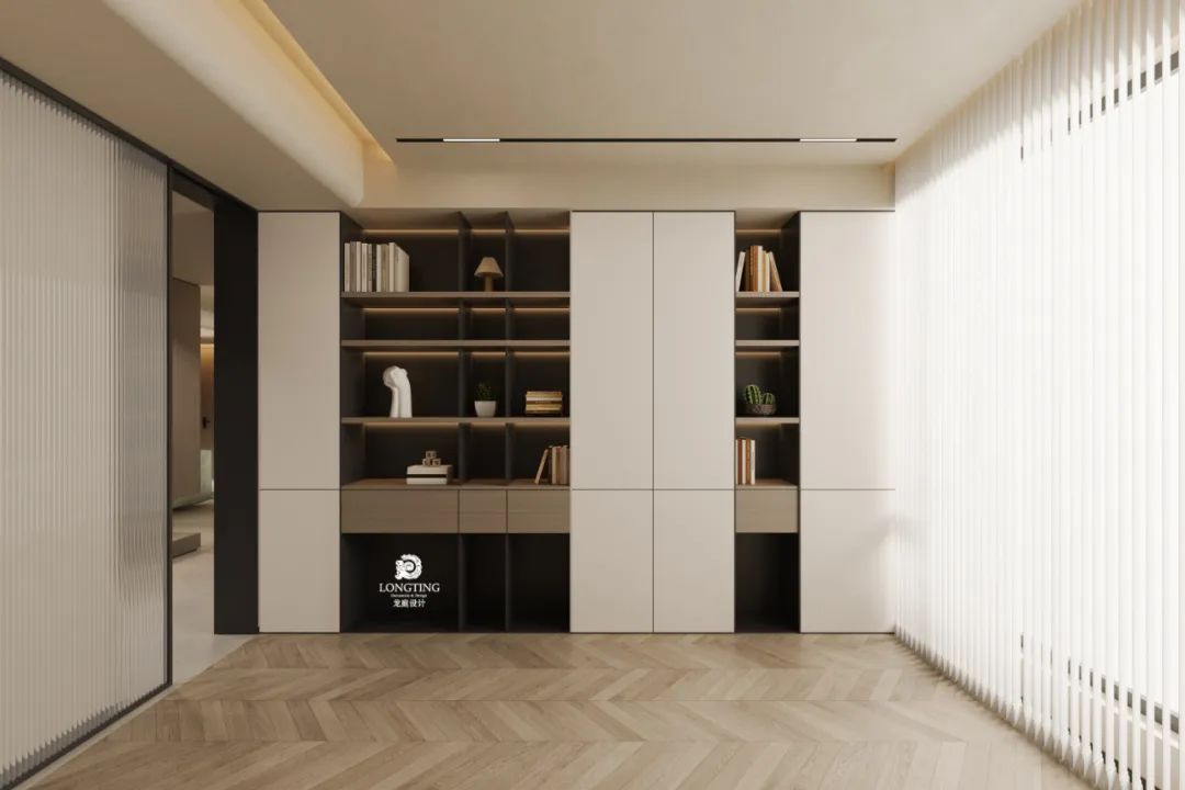 红树湾 200 方,灰褐极简主义家居空间丨龙庭设计-24