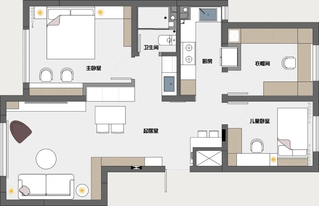 75°灰 · 理性与美感兼具的家丨叁衡壹墅设计-11