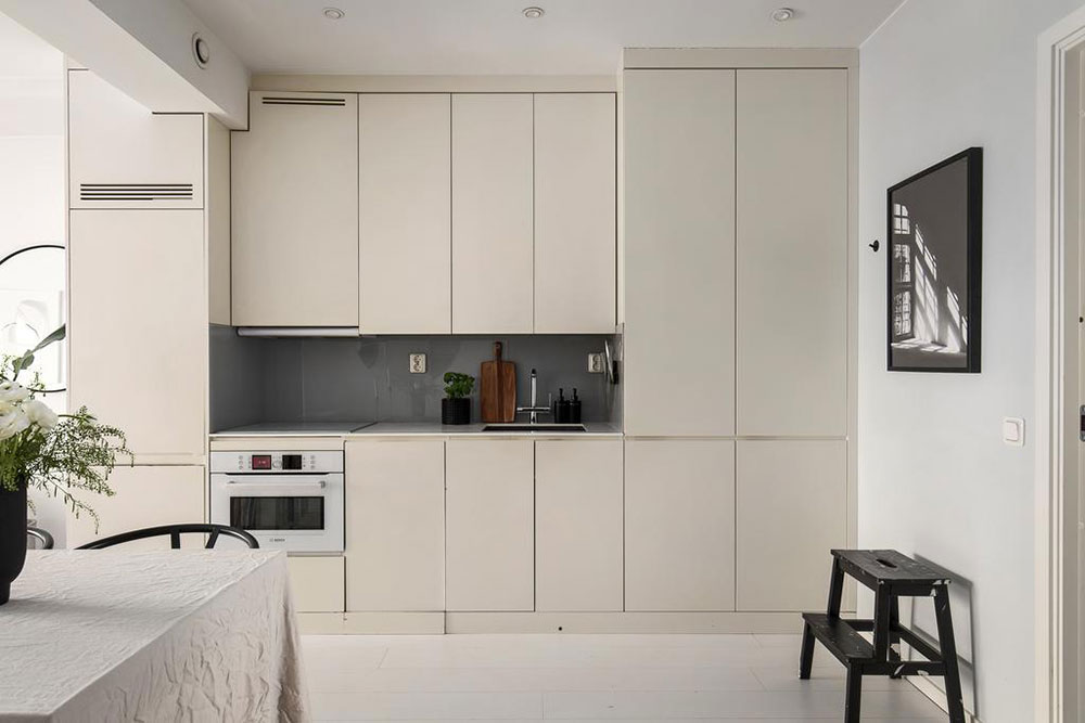 斯德哥尔摩小公寓的弧形窗设计-10