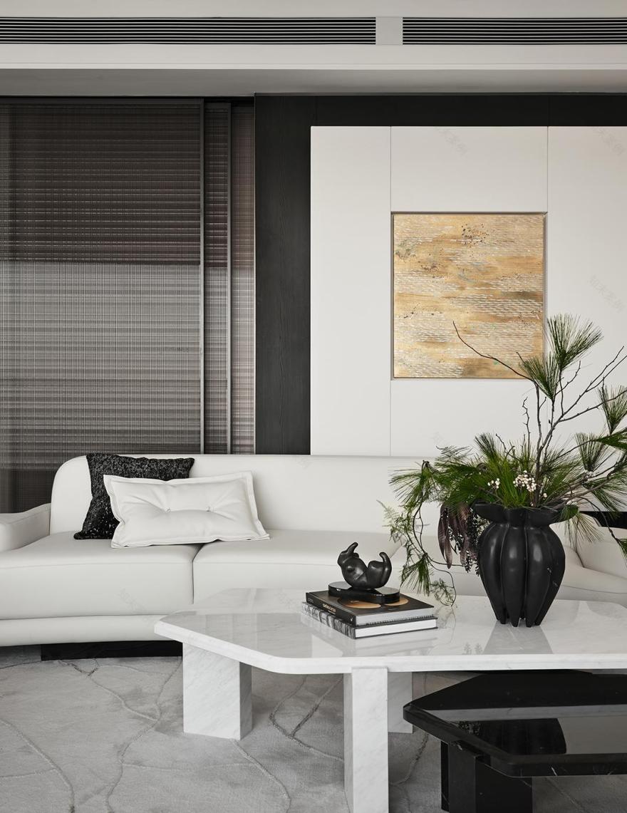 中海·大连十里观澜复式丨中国大连丨室内设计为深圳共向设计,软装设计为深圳共向美学-7