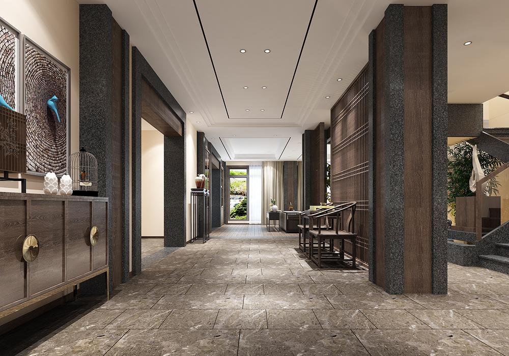 华润悦府茶室——高驰设计胡美进新作演绎禅意空间-8