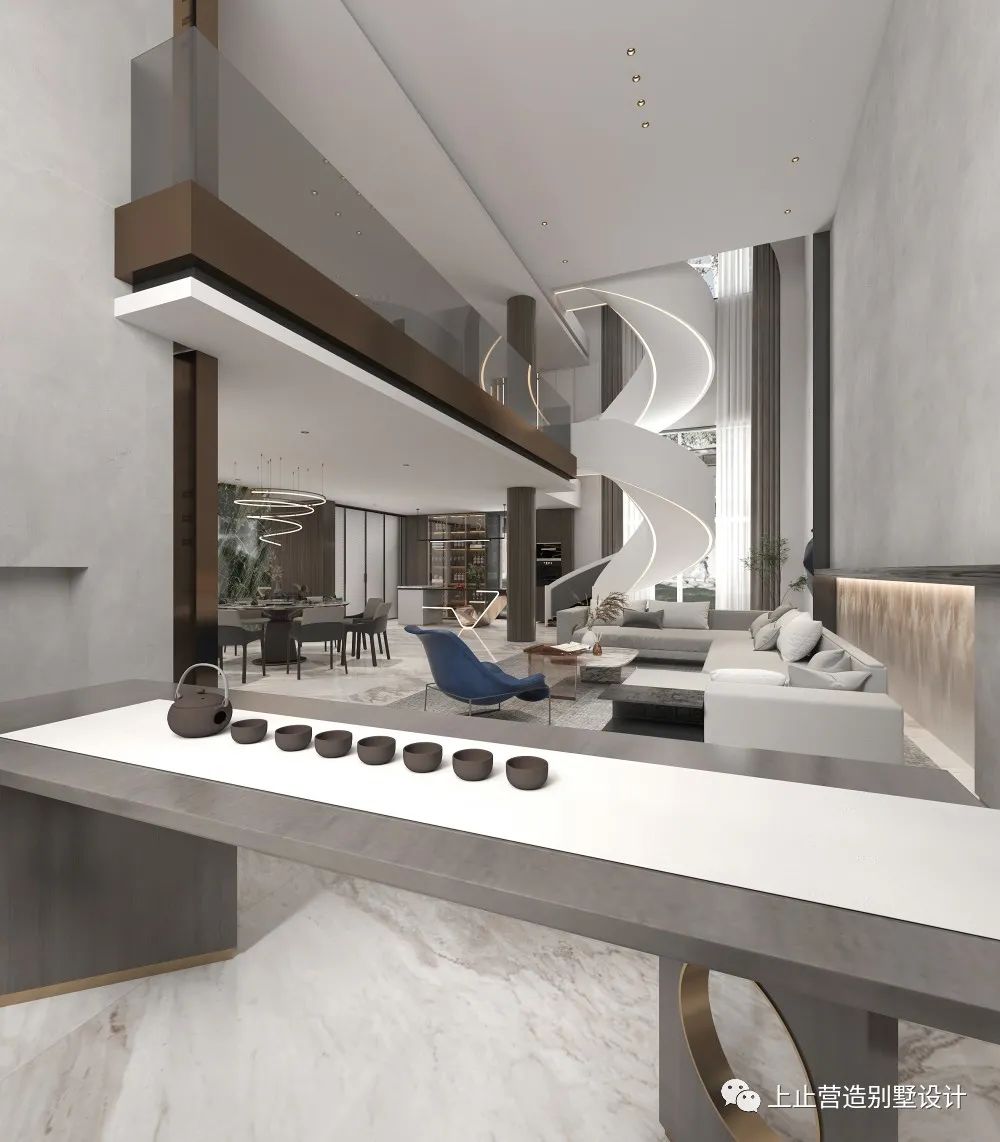 御翠园别墅 · 现代轻奢风丨上止营造 永利空间设计-16