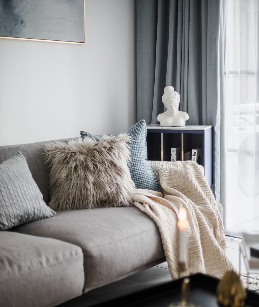 武汉鸿鹄装饰设计丨平层丨520先生为爱妻打造ins北欧小窝-4