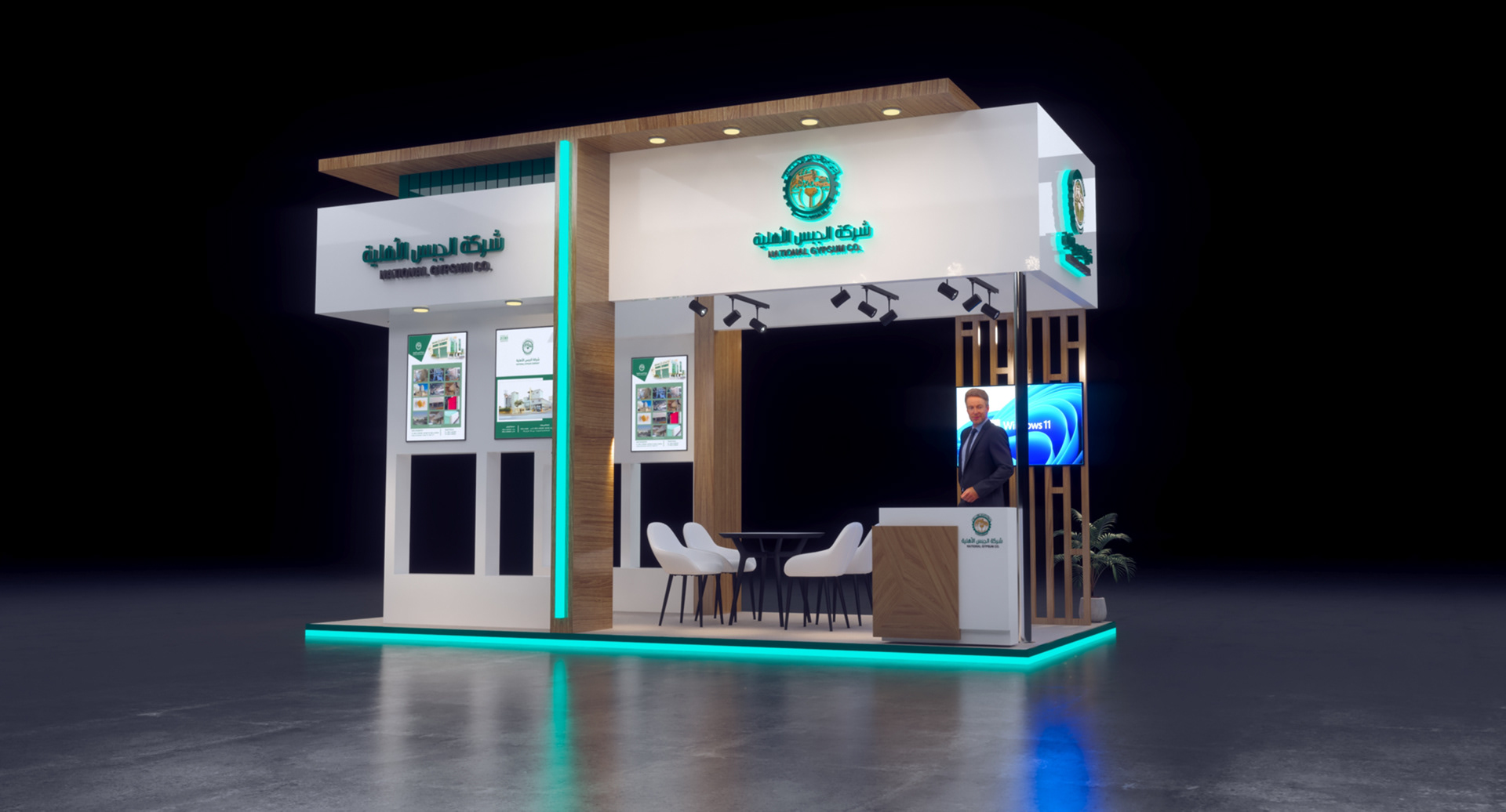 Gypsco exhibition- stand- booth- design - event - 3D-1