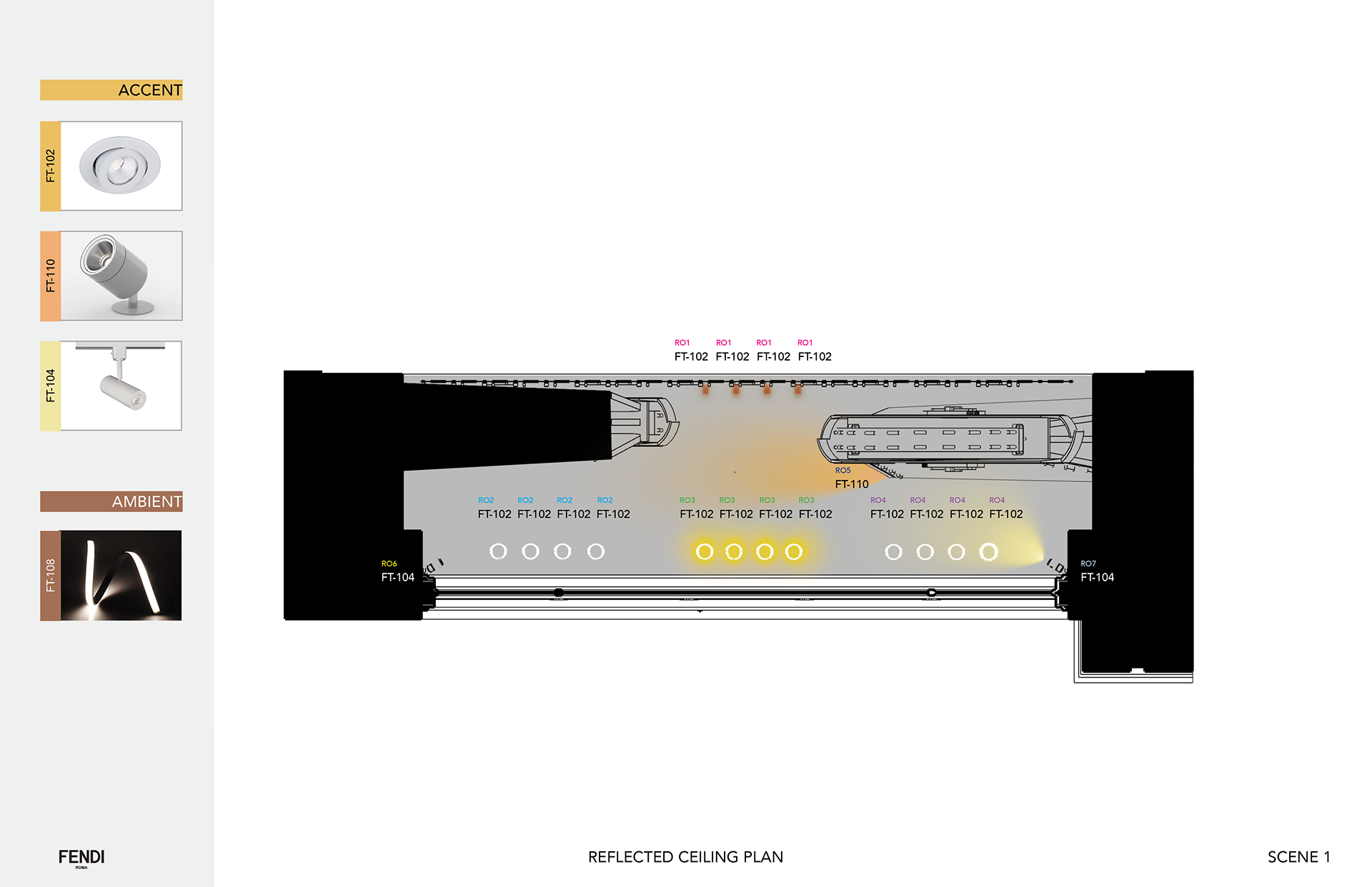 Fendi 2021 橱窗概念与照明设计-19