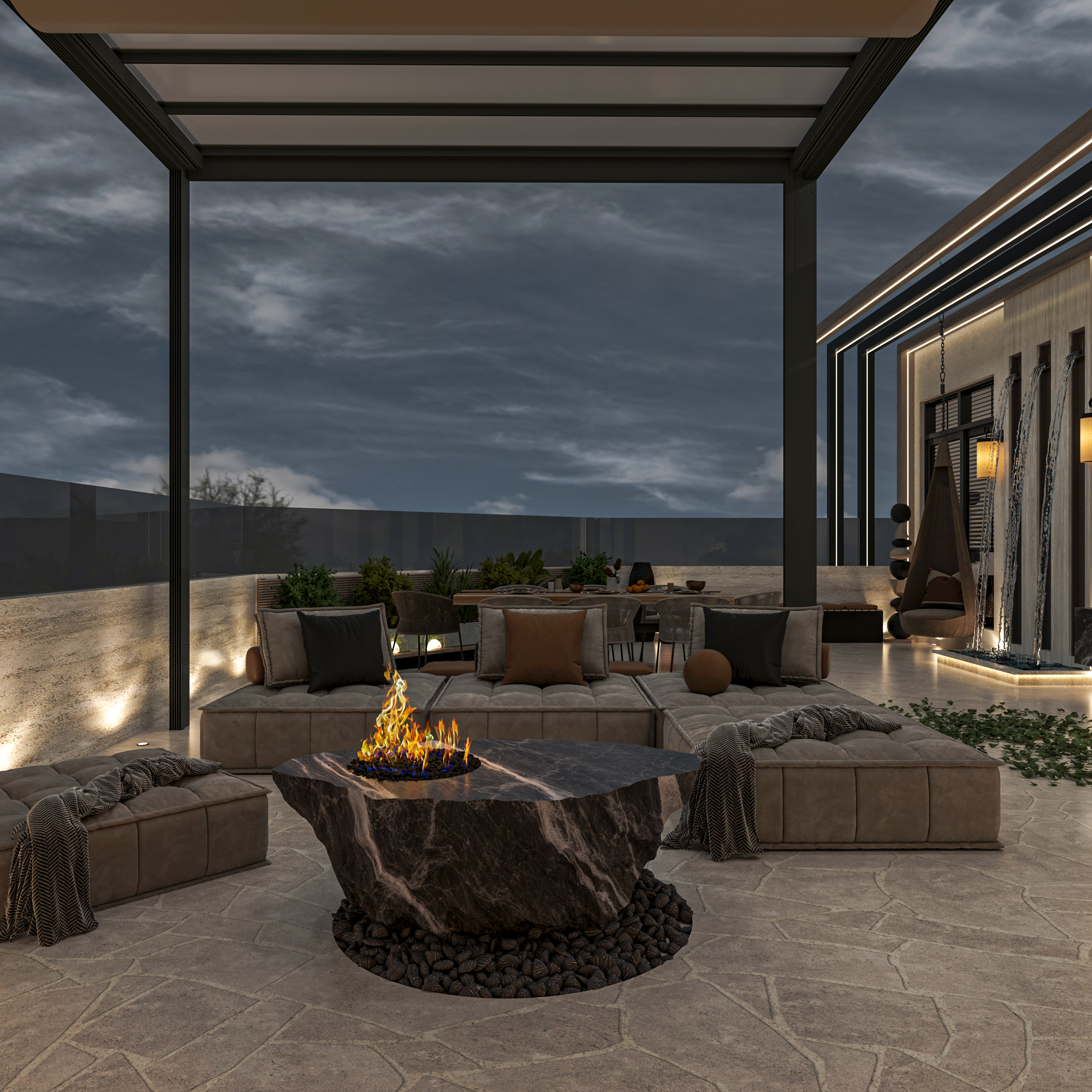 屋顶露台设计丨Salma Samy-11