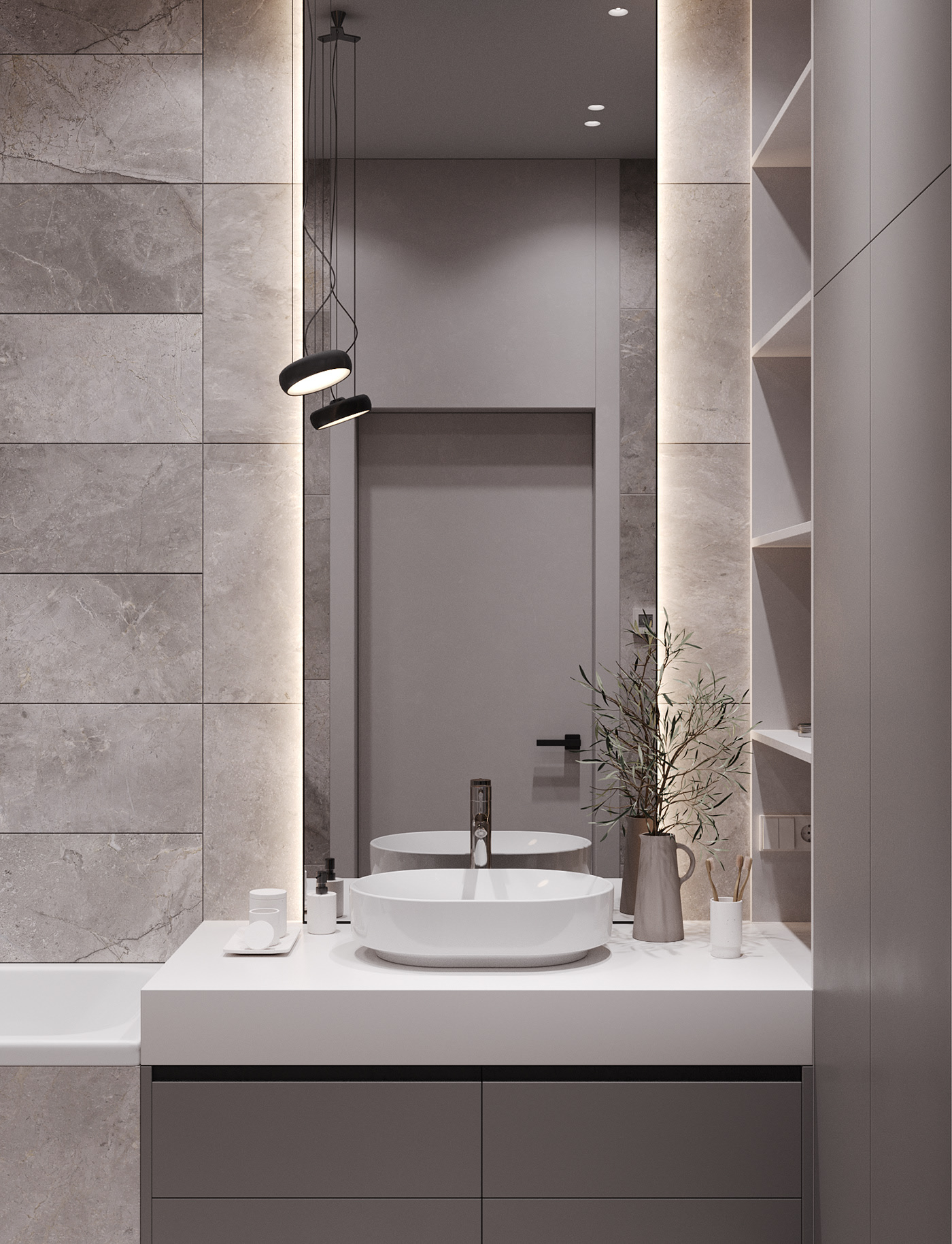 81㎡原木与灰 让简约更有格调！-18