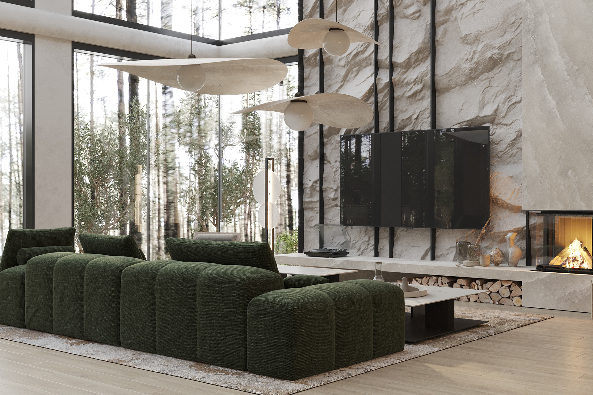 自然风现代别墅设计-5