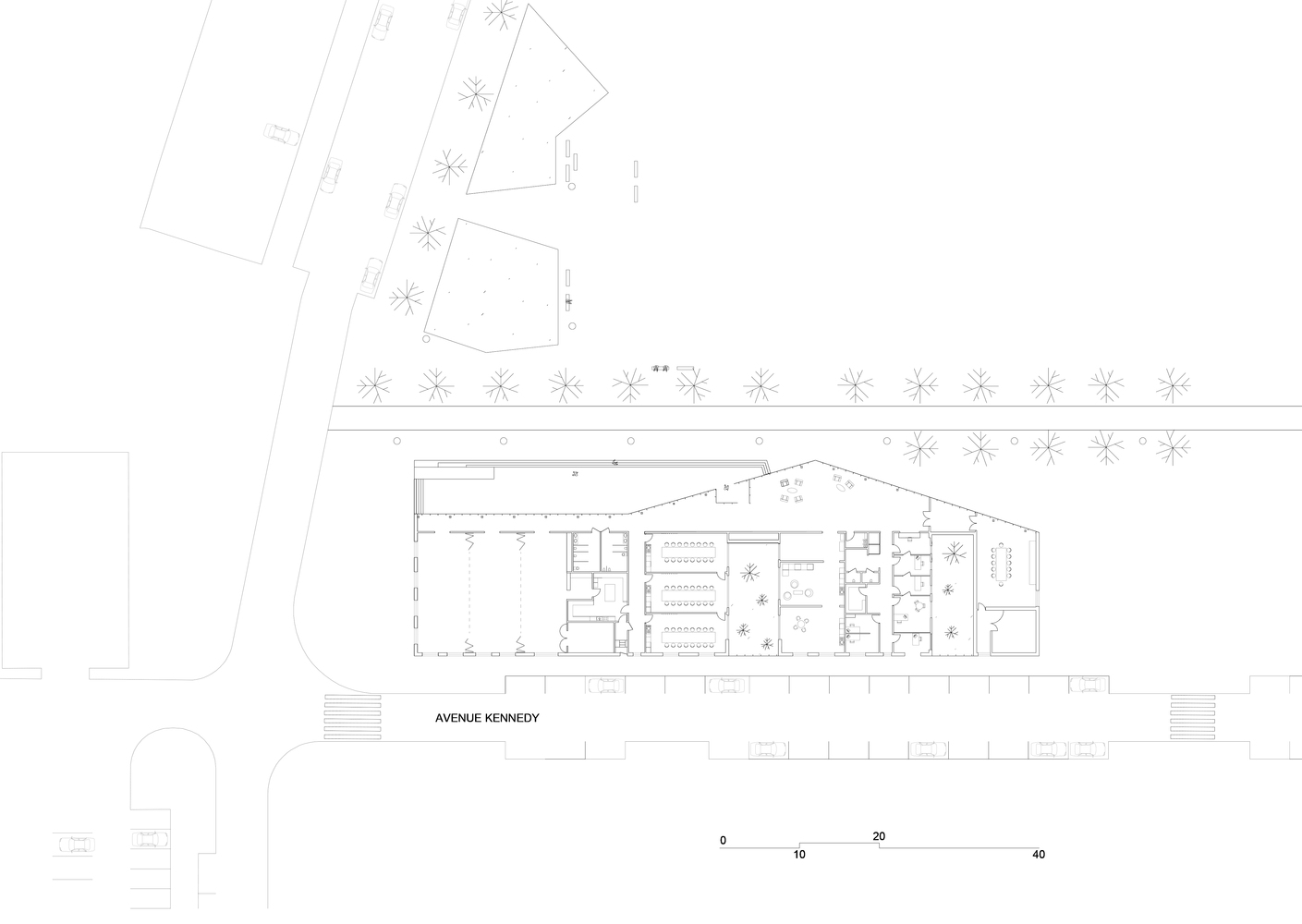 雕塑般的法国 Centre Le Lac 文化中心，打造多功能的社区聚集地-18