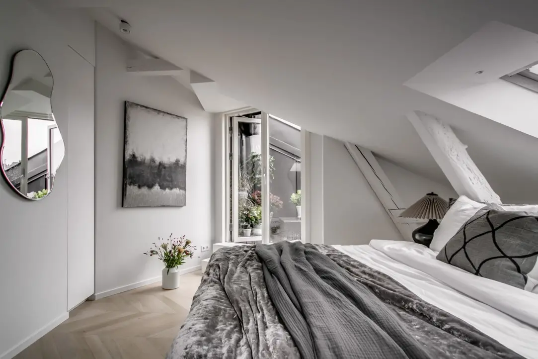 斯德哥尔摩独特 75m2 公寓，古老建筑中的现代温馨家园-16