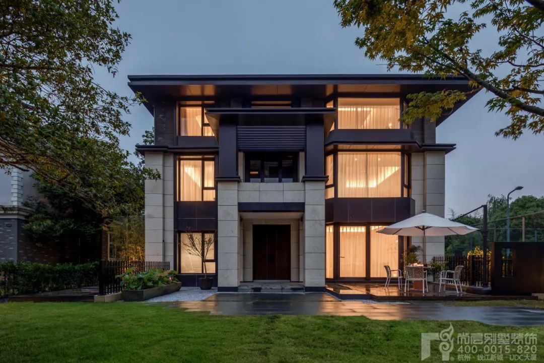 新中式闲庭深院丨中国杭州丨尚层别墅装饰-4