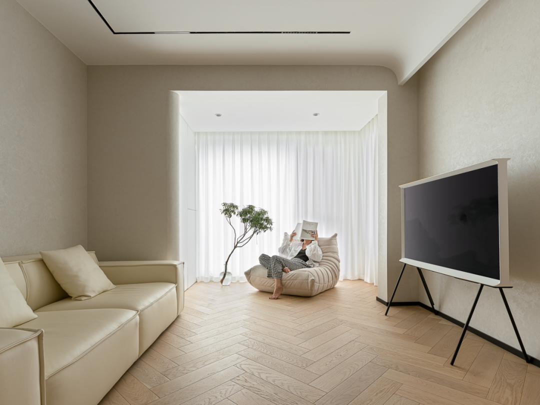 奶油风简致居所丨中国无锡丨悟塬空间设计-4