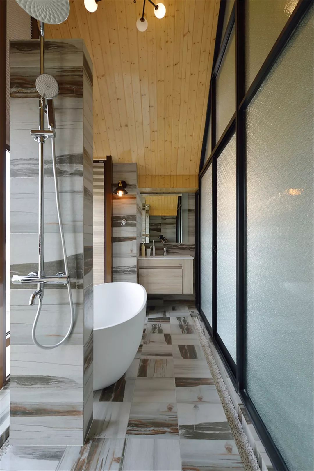 130㎡自然风复式  城市空间设计-67