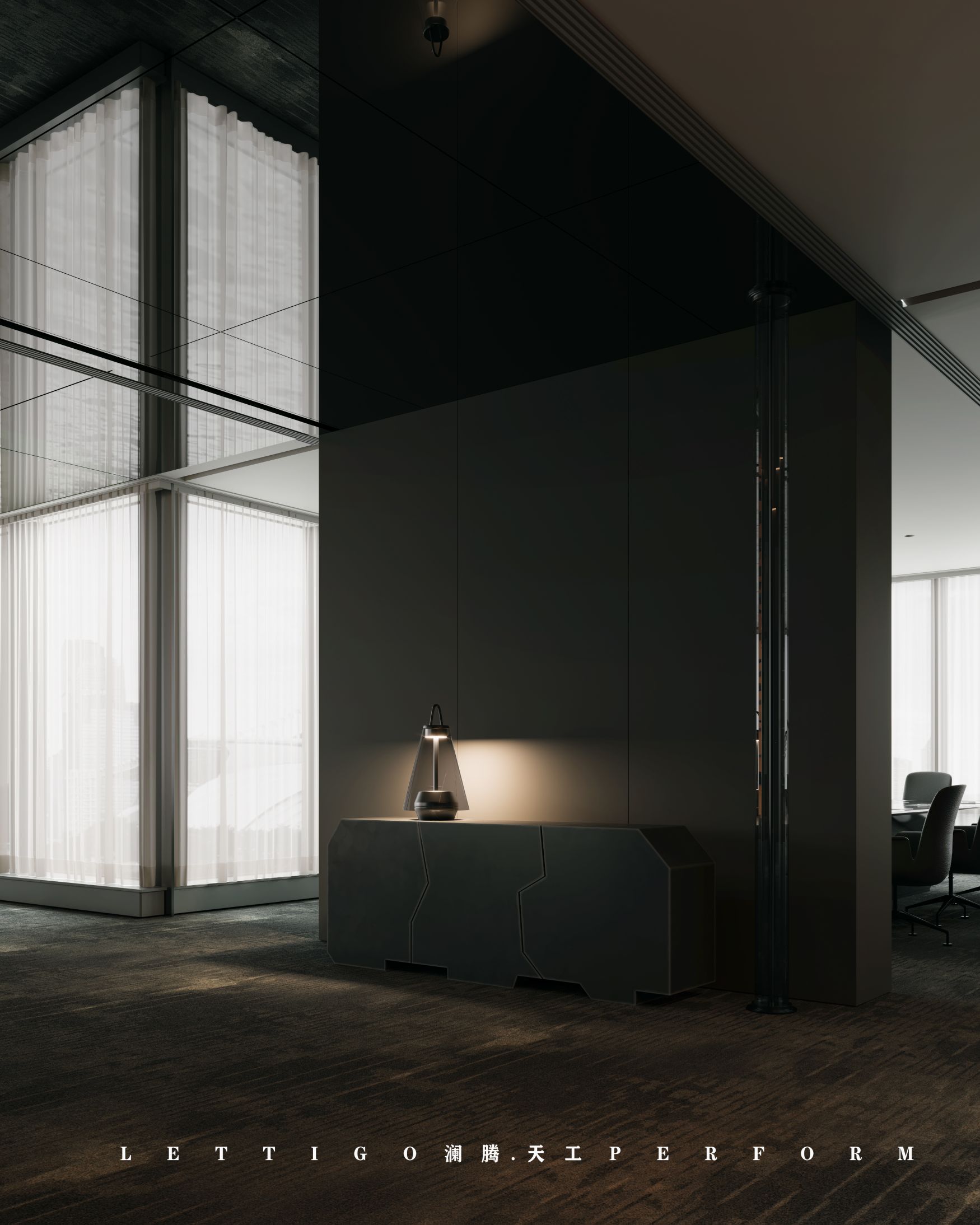 不同灯光办公室案例-15