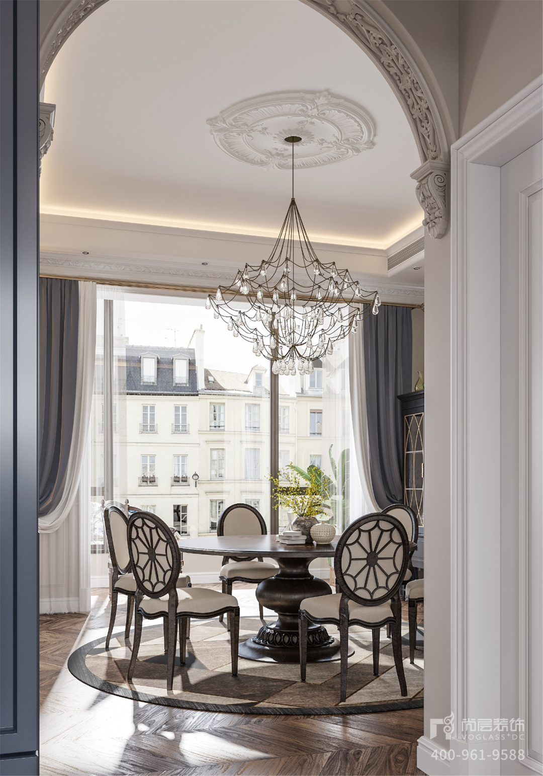 上海滩维多利亚风情空间设计丨中国上海丨上海尚层别墅装饰-13