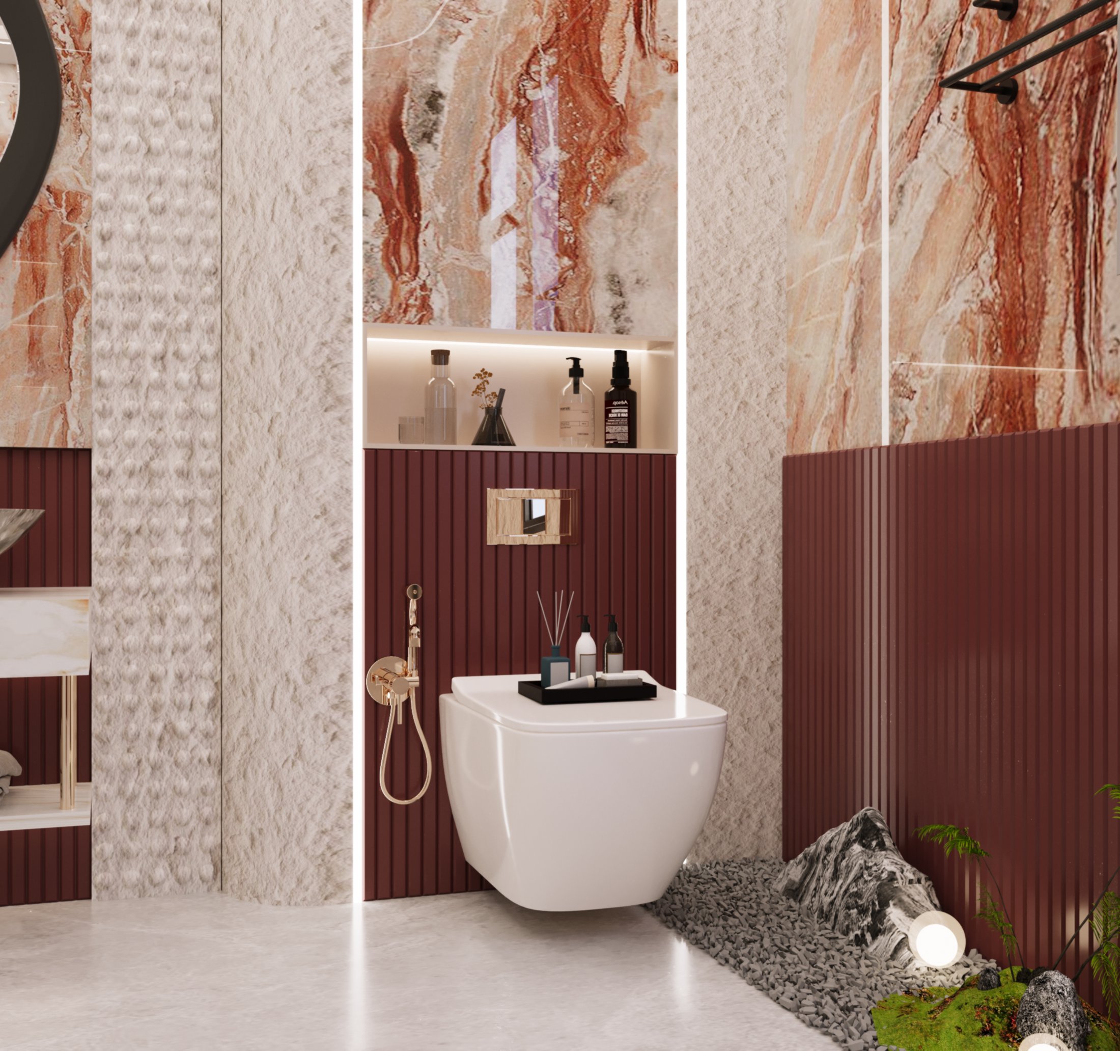 现代奢华浴室室内设计丨LAVANYA FARMA-4