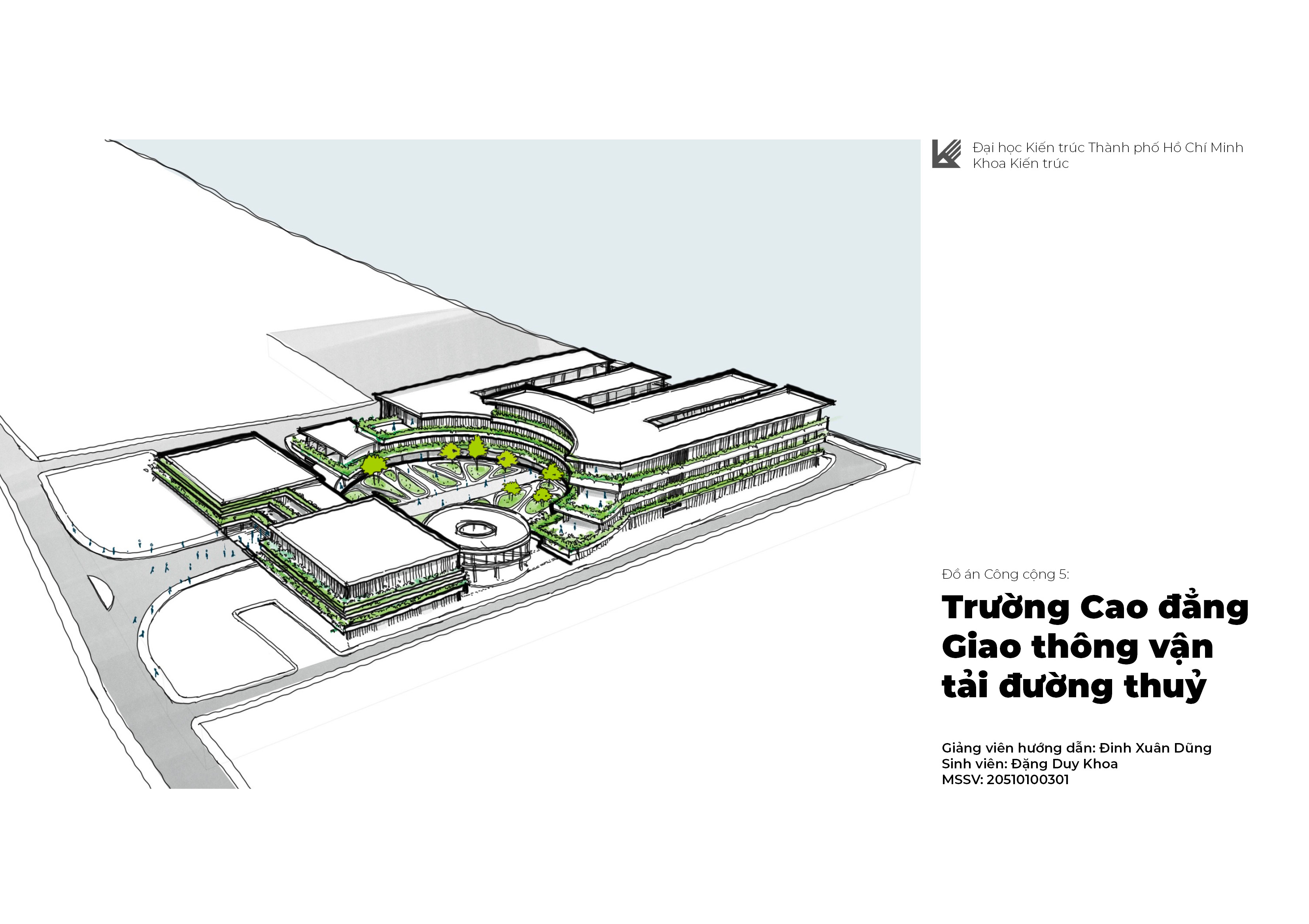 Đồ án công cộng: Trường cao đẳng giao thông vận tải-0