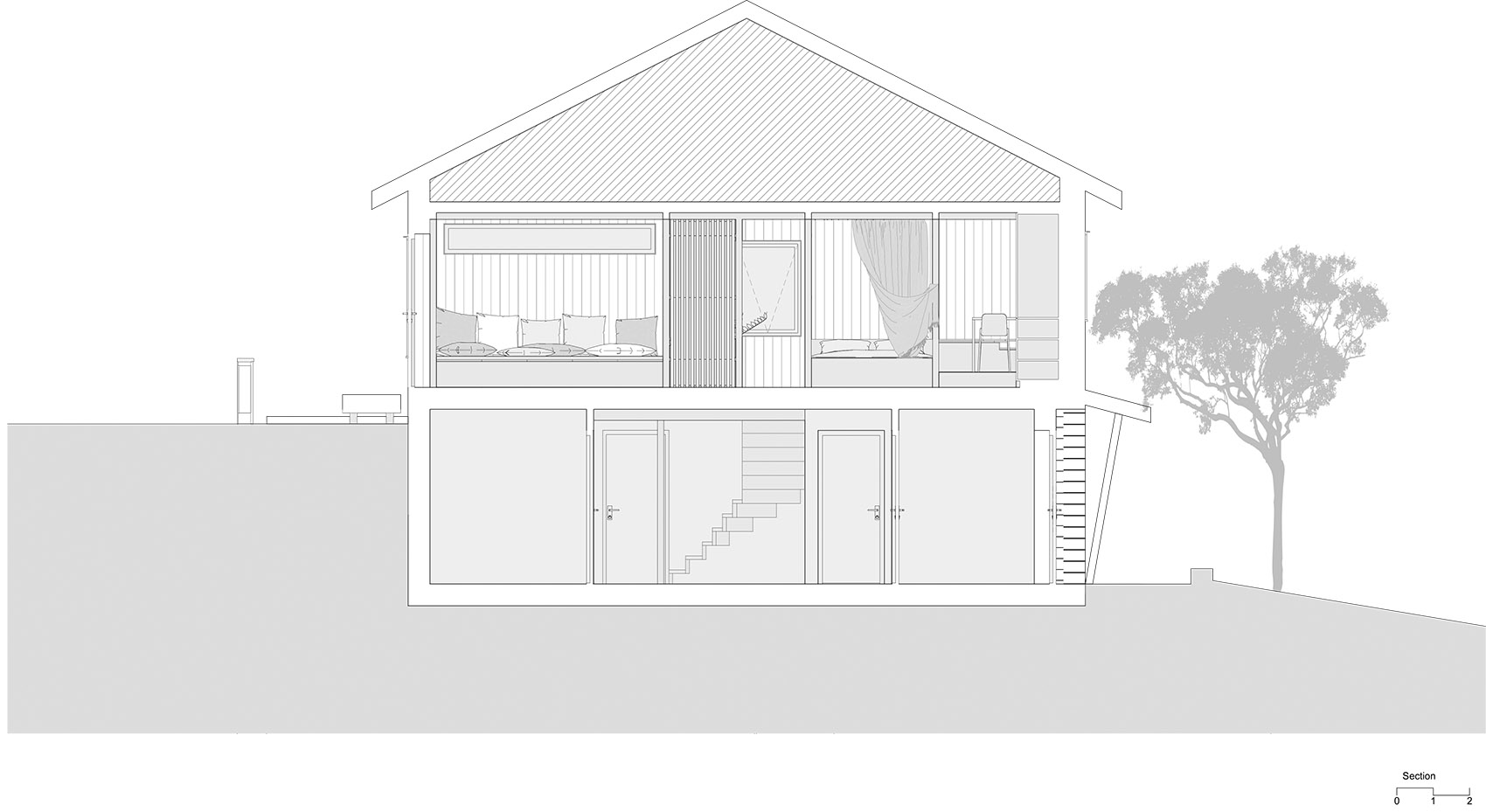 木板盒式住宅室内改造丨Austigard Arkitektur-29