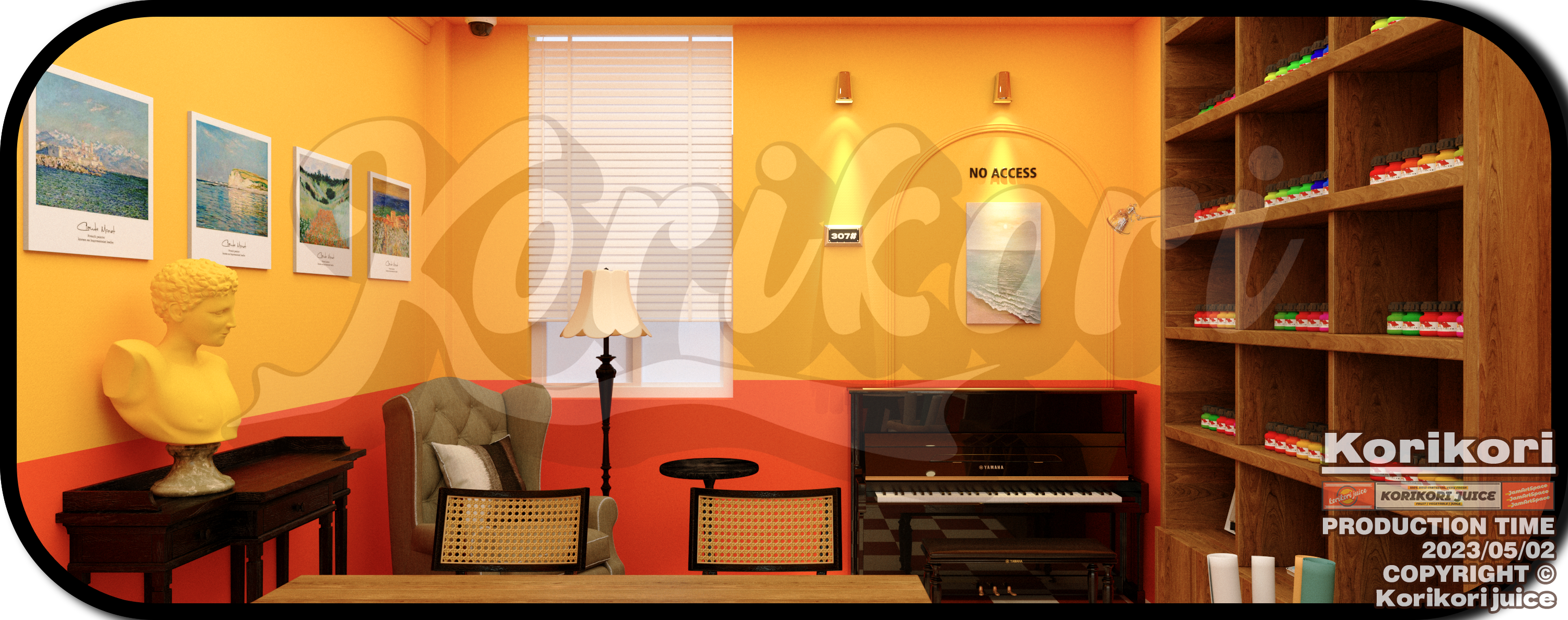 korikori juice可妍鲜榨蔬果汁#商业门头设计#美式复古-4