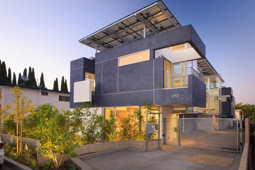 加州阳光下的三层豪华公寓丨美国丨Michael W. Folonis Architects-8