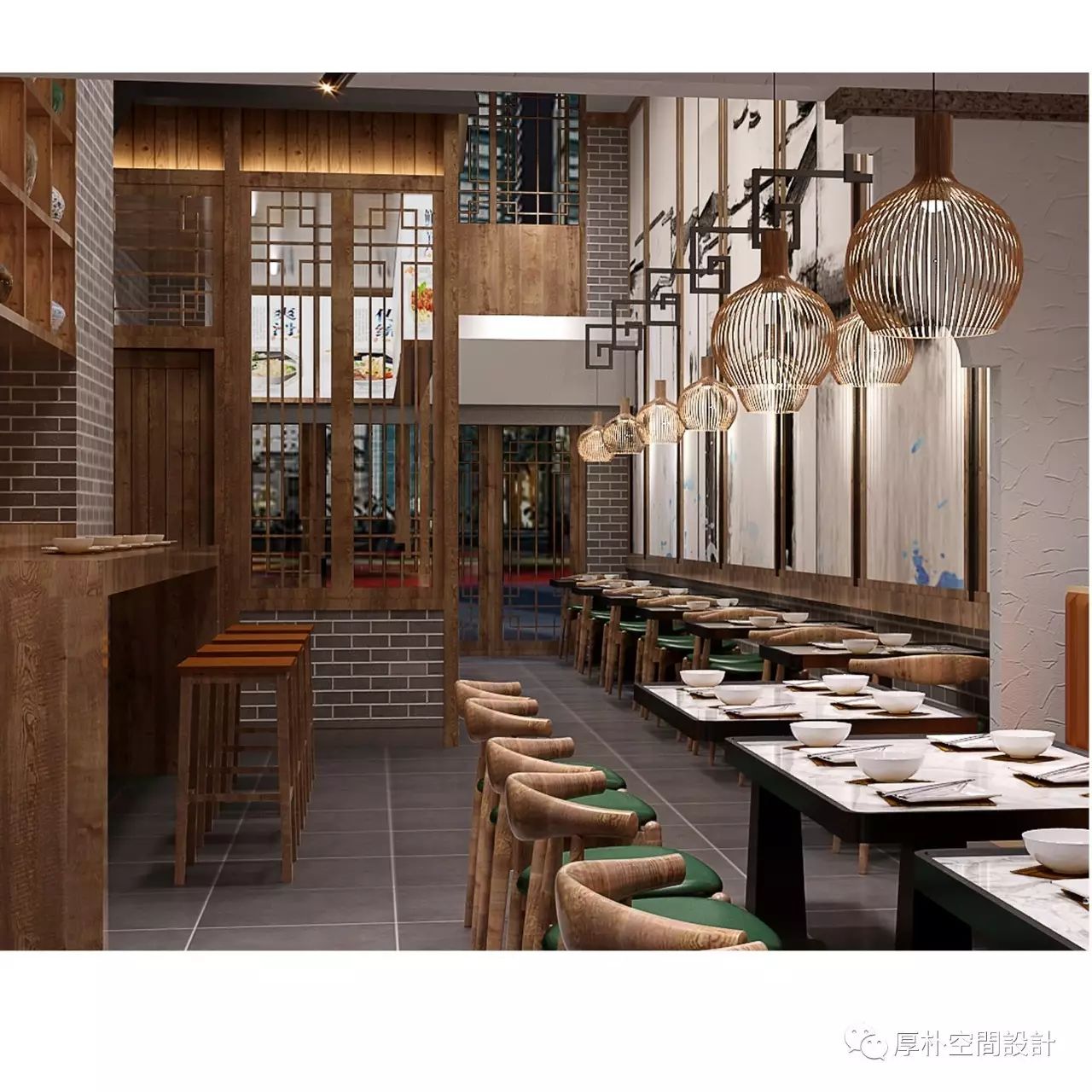皖韵禅意,悠然生活——{来皖面}面馆设计-14