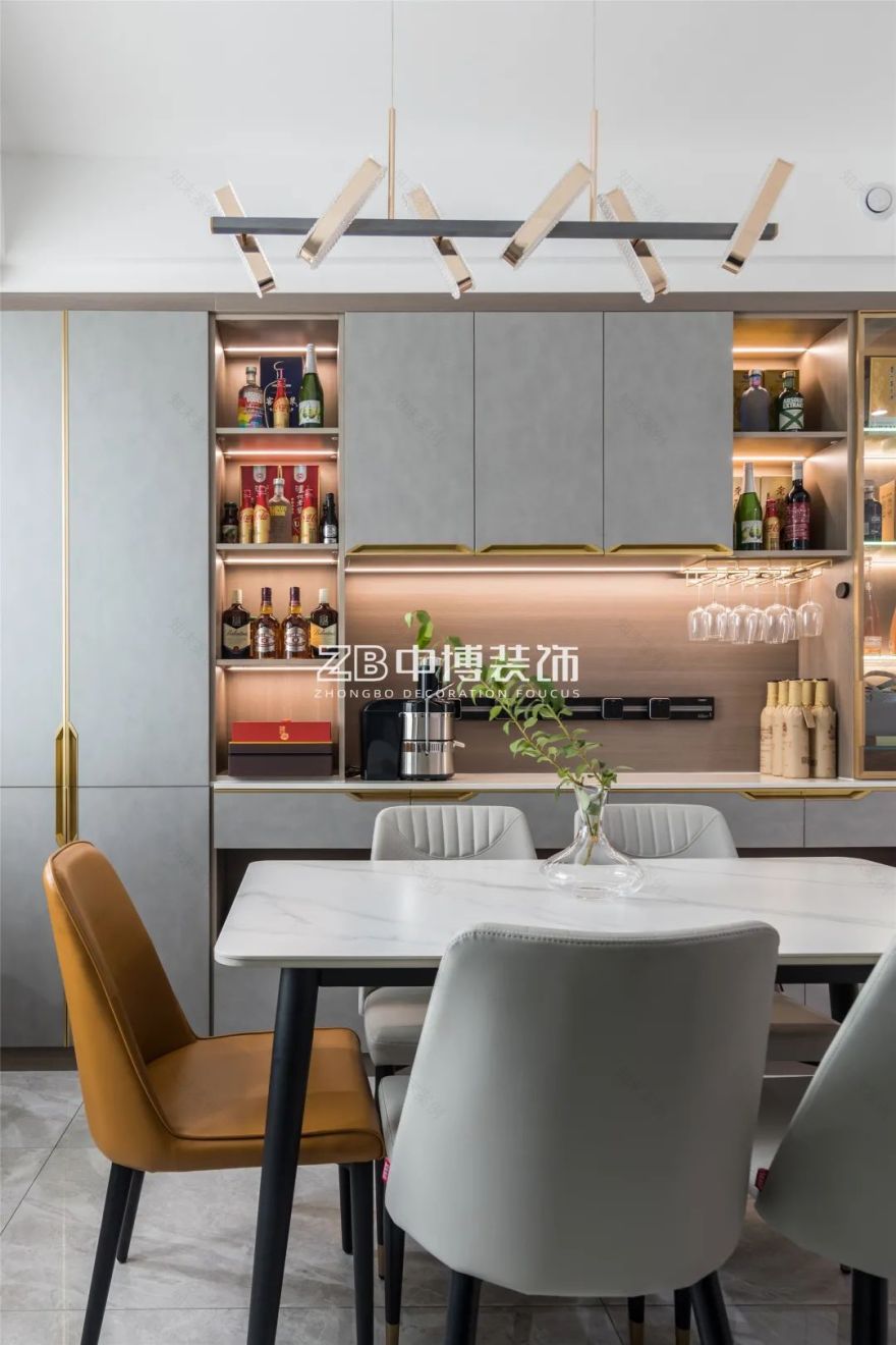【中博案例】128方现代简约,合理利用色彩打造高级感-38