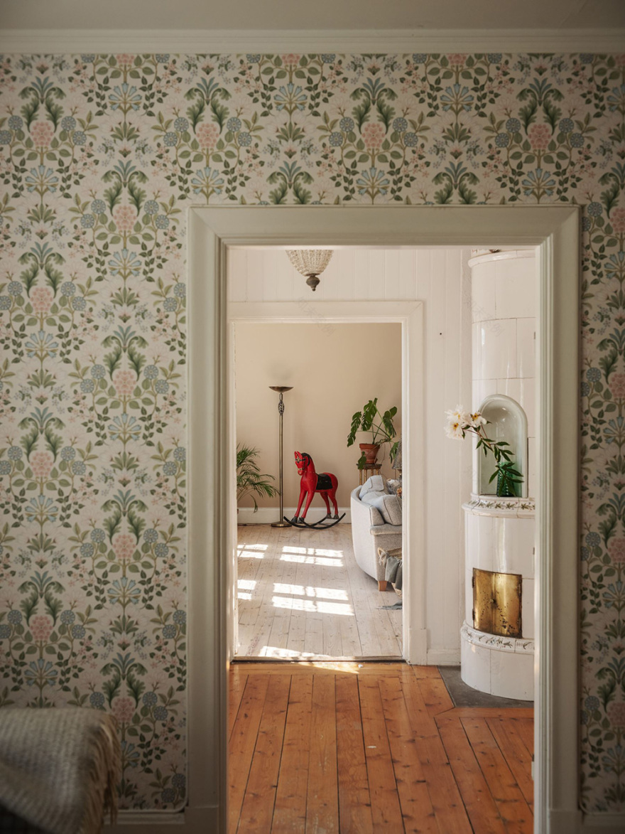 瑞典老村校改造的大型明亮别墅-21