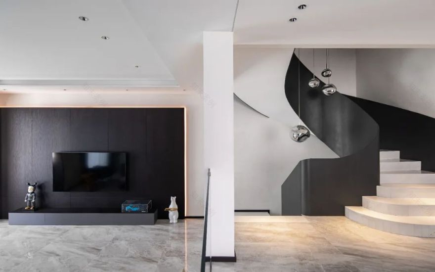 珠宝设计师的300㎡复式别墅,意式简约,美到极致!-15