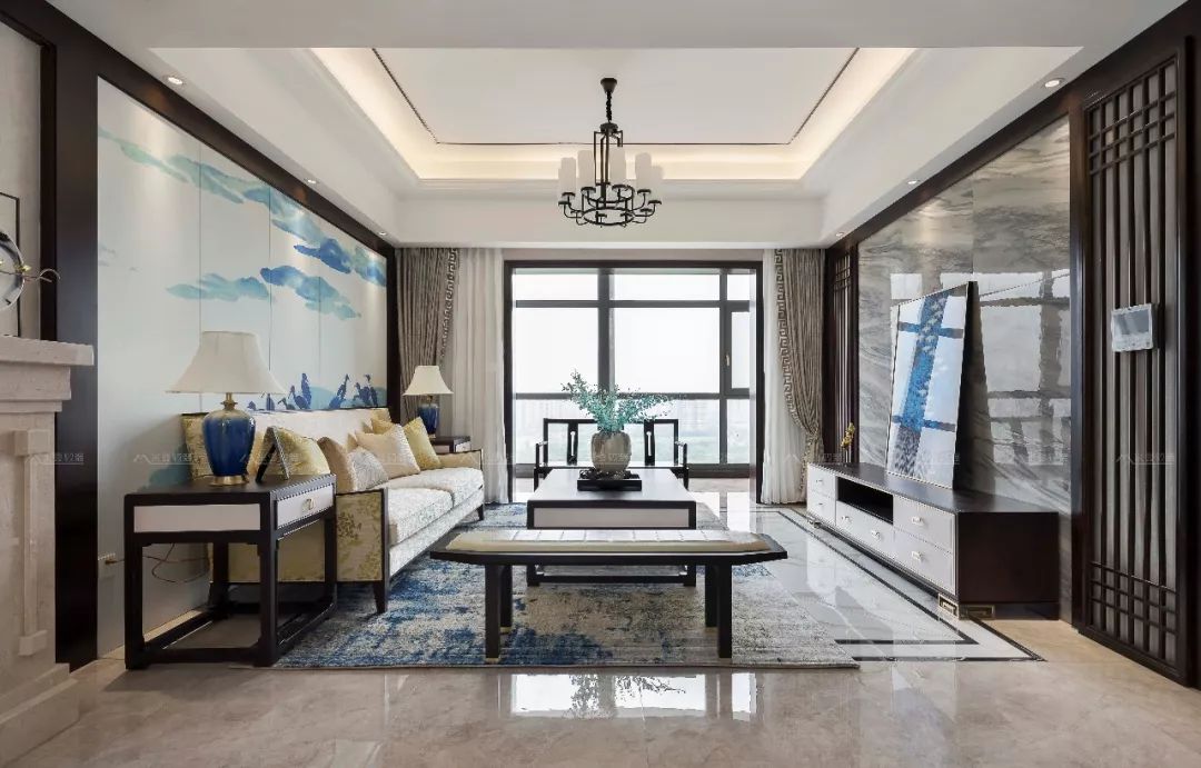 东方静谧—新中式风格(软装实景案例)-15