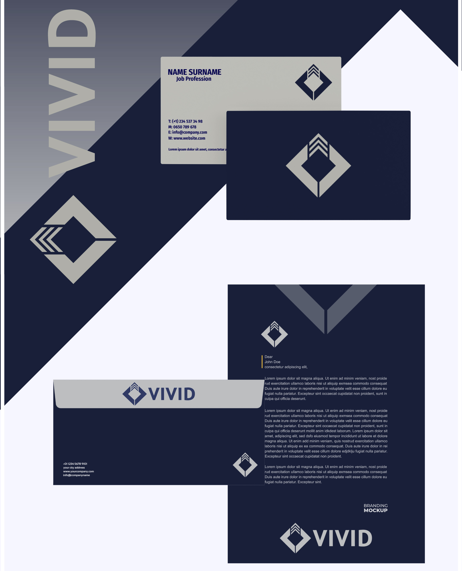 تصميم شعار احترافي باسم vivid-4