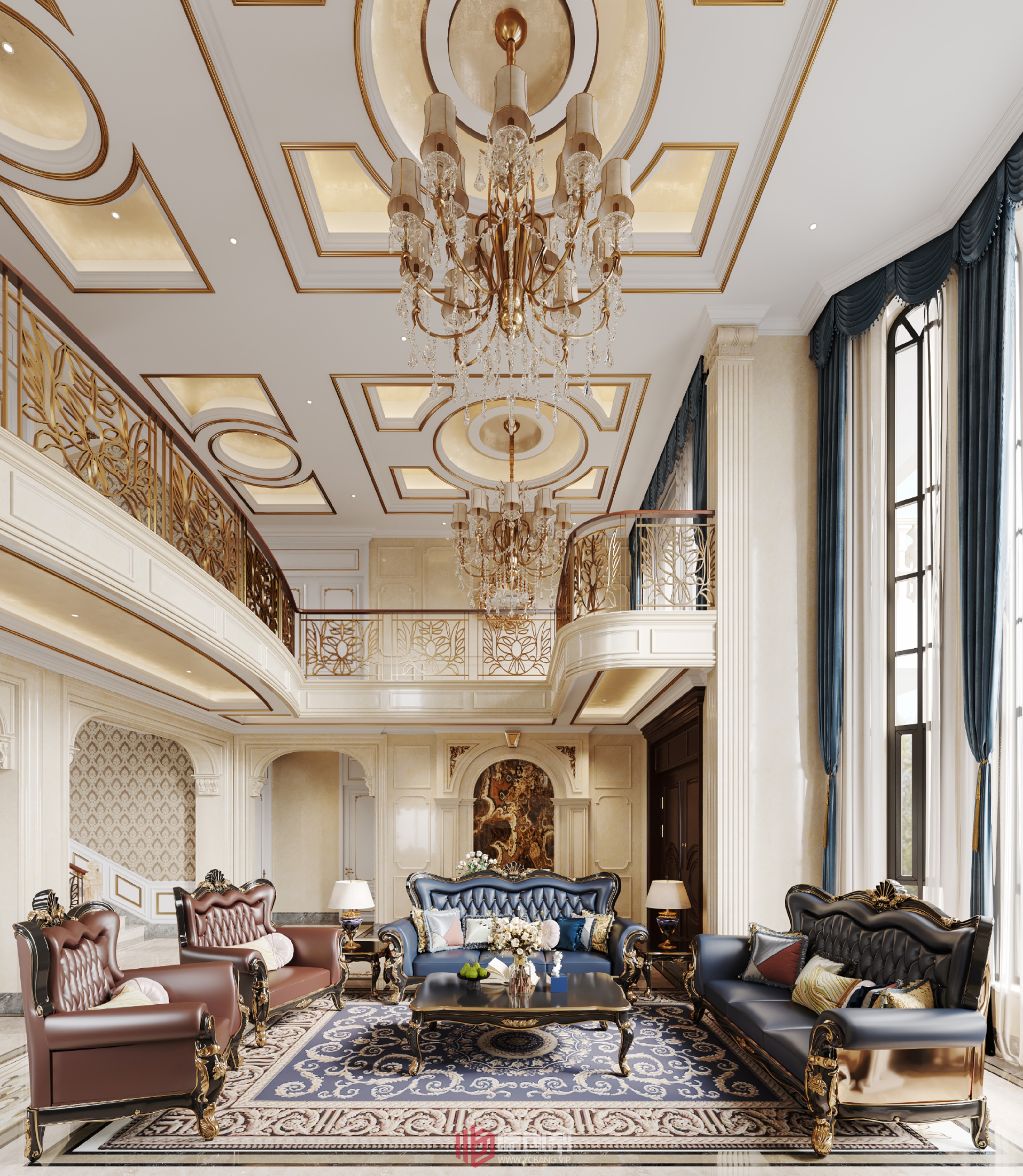 古典美式别墅设计丨名家设计-7