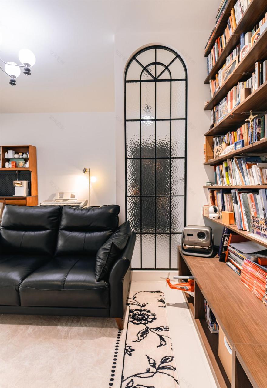 96㎡中古混搭风四居室装修-6