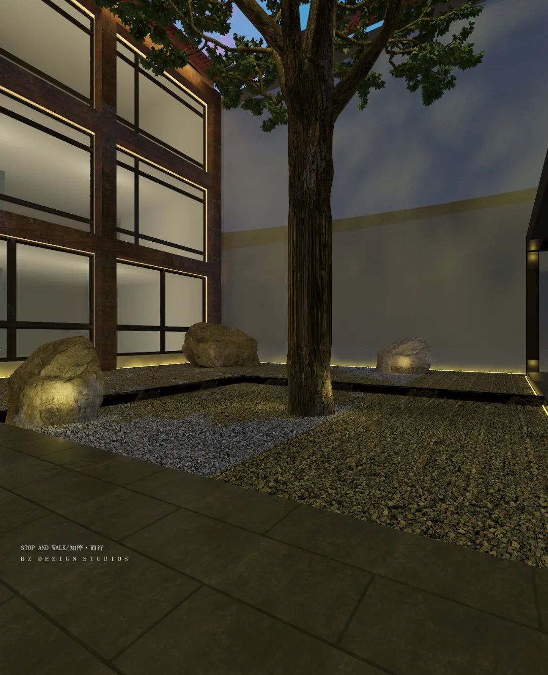 寻古韵之境,品清茶淡然——盐城庭院设计-25