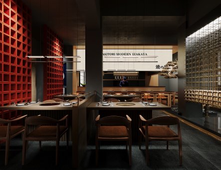 居酒屋，烧鸟店空间设计-2