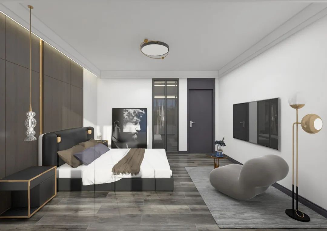 122㎡现代婚房设计-39