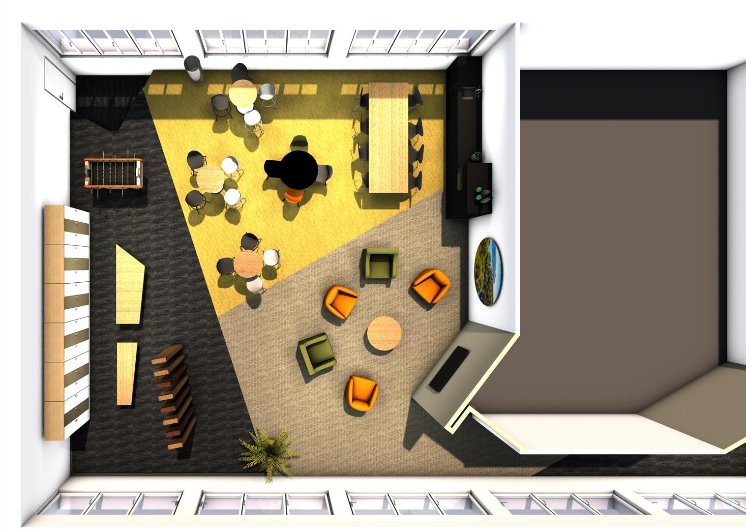 马赛某电信公司办公室服务接待区装修项目丨法国马赛-16