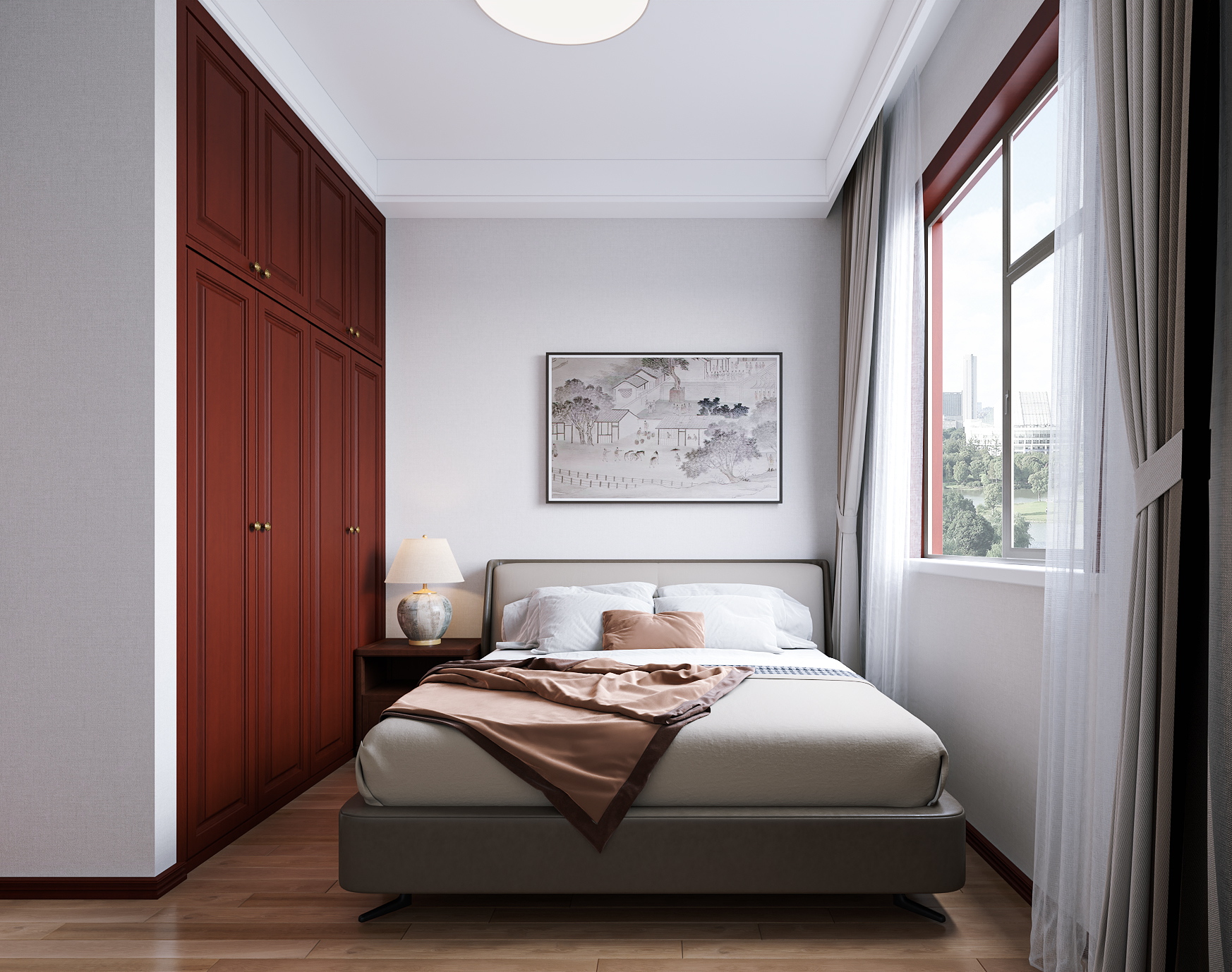 红木老中式家装设计-15