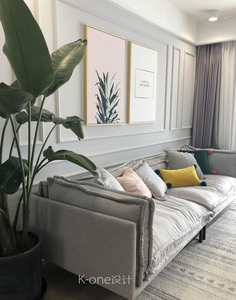 美式北欧混搭,打造浪漫樱花粉家居空间-4