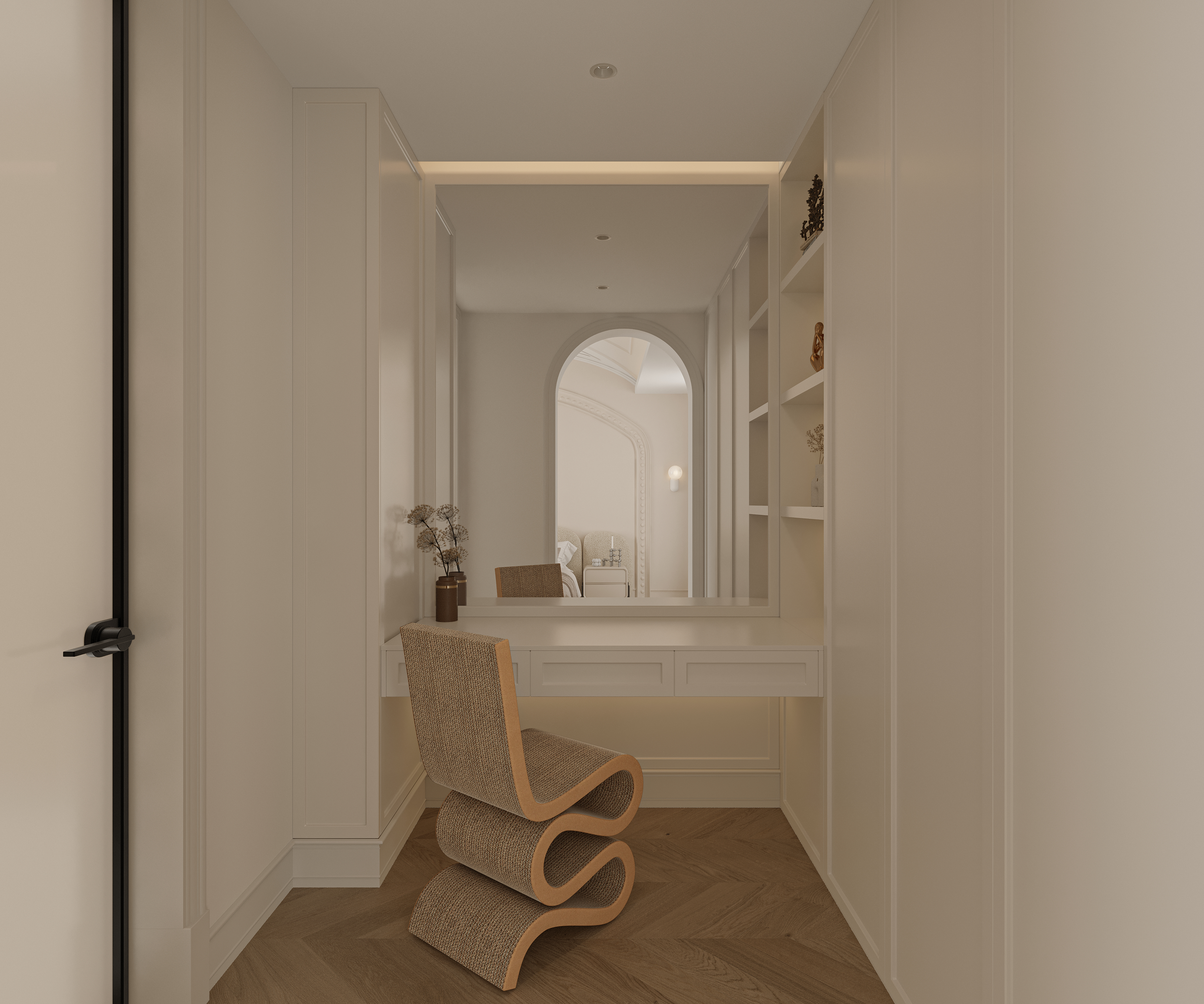 别墅轻法奶油风丨中国洛阳丨井外空间-18