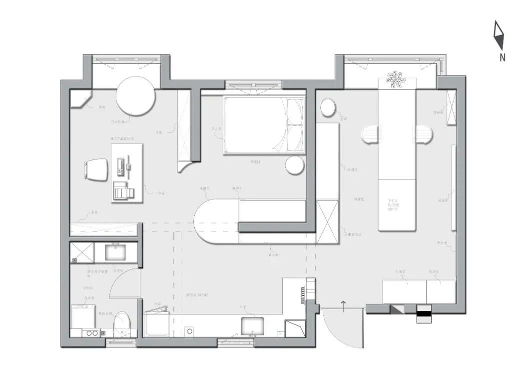 现代东方主义,南开•盈秀园 80㎡住宅设计丨末那识-35