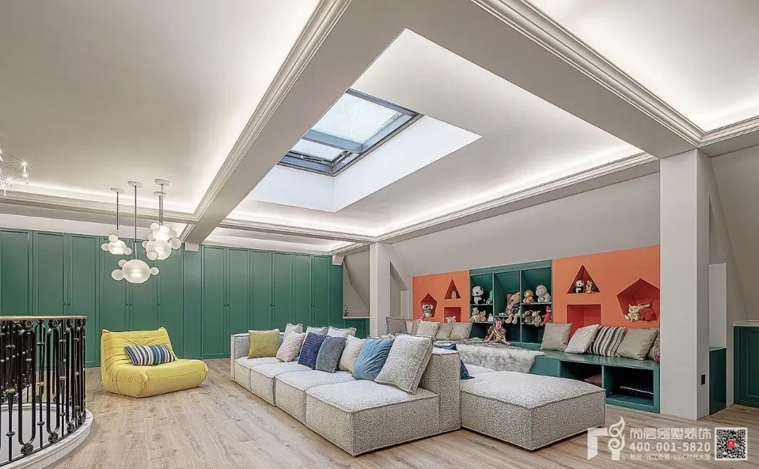 复古混搭浪漫别墅丨杭州尚层装饰-80