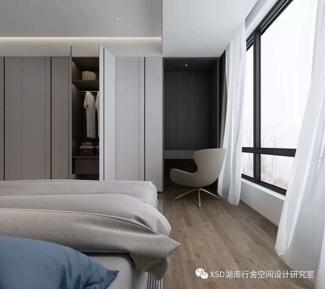 极简高级黑,打造梅溪湖一线湖景大平层-34