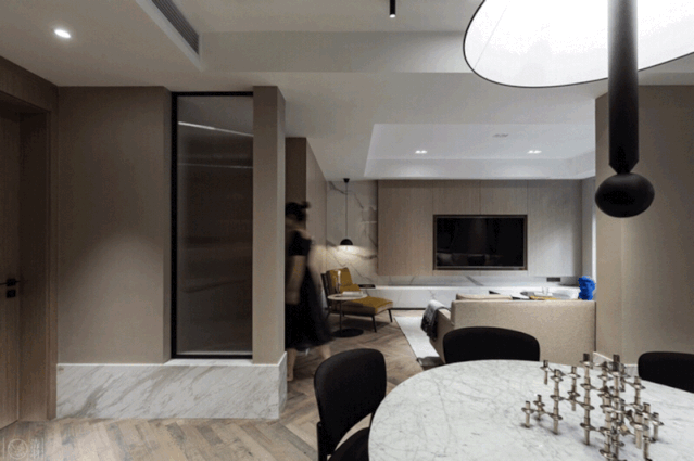 成都市复式公寓的现代简奢花园生活-67