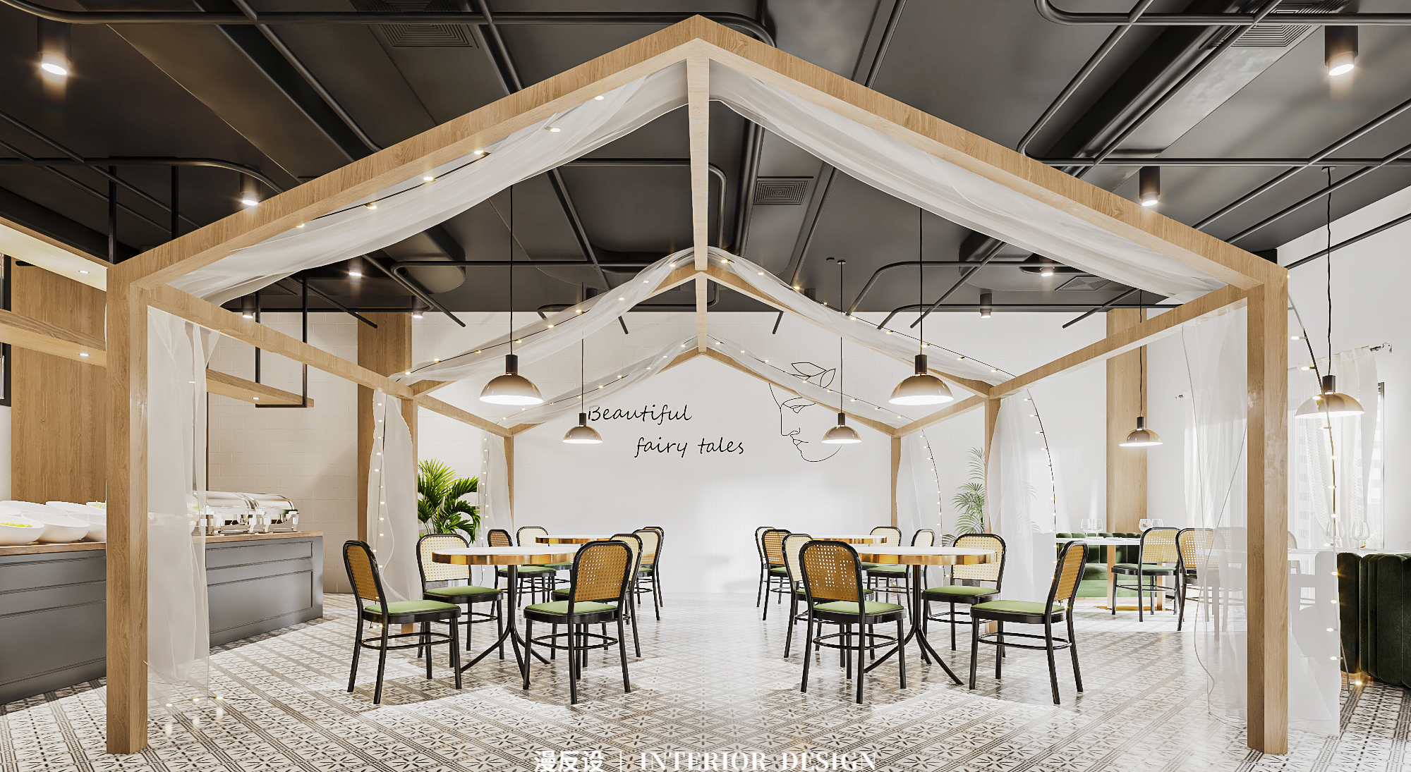 武汉漫反设空间设计 | 饮食与浪漫的完美融合-10